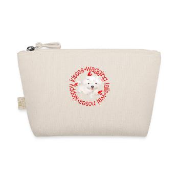 Cute Maltese dog, sloppy kisses - Organic Pouch - nature - Front