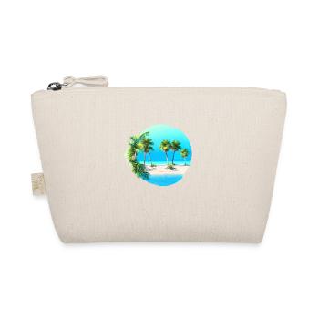 Summer Holiday Palm Trees Sun Palm Island Beach - Organic Pouch - nature - Front