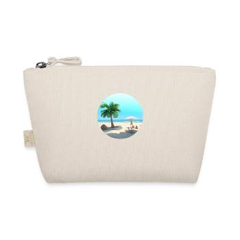 Summer Vacation Palm Island Sun Palm Beach - Organic Pouch - nature - Front