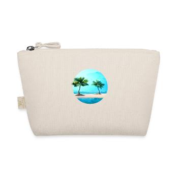 Summer vacation island beach palm trees sun palm tree - Organic Pouch - nature - Front