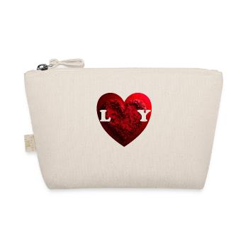 Love You, say lovers in short form - Organic Pouch - nature - Front