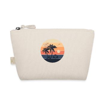 Hot Summer, ‘Beach Please’ Retro Design - Organic Pouch - nature - Front