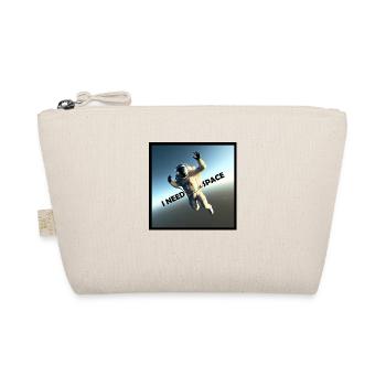 Astronaut I Need Space Lustig Funny - Organic Pouch - nature - Front