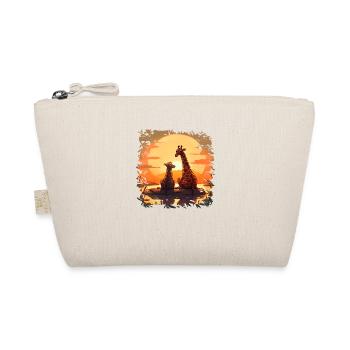 Famille girafe profitant du coucher de soleil - Trousse biologique - nature - Devant