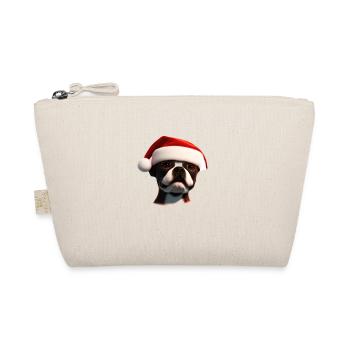 Bulldogge Hunde Weihnachten Hund Hundebesitzer - Bio-Täschchen - Natur - Vorne