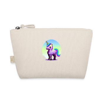 Einhorn Mädchen Fabeltier Einhörner Unicorn - Bio-Täschchen - Natur - Vorne