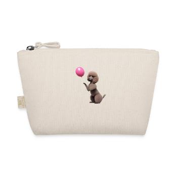 Pudelwelpe Hundewelpe Pudel Hundeliebe Hundehalter - Bio-Täschchen - Natur - Vorne