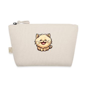 Happy Persian Cat Negan (Design 2) - Organic Pouch - nature - Front