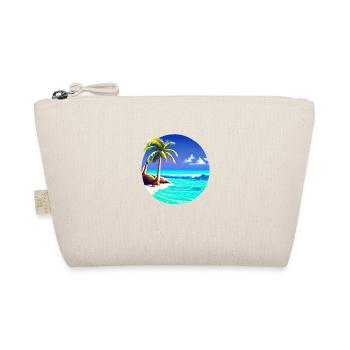 Sommerurlaub Insel Sonne Palme Strand Palmen - Bio-Täschchen - Natur - Vorne
