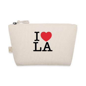 Ich liebe LA | Ich liebe Los Angeles | I Heart LA - Bio-Täschchen - Natur - Vorne
