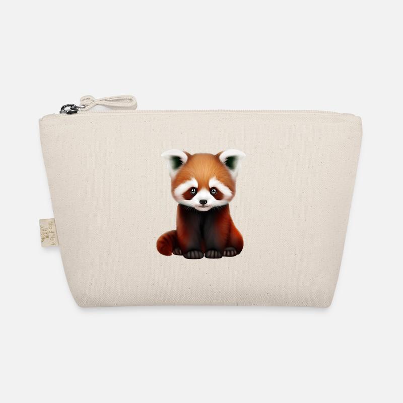 Roter Panda - Bio-Täschchen - Natur