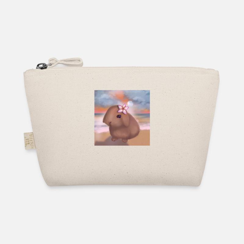 Hase am Strand - Bio-Täschchen - Natur