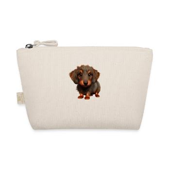 Dachshund Hund Hundehalter Hunde Dackelwelpe - Bio-Täschchen - Natur - Vorne