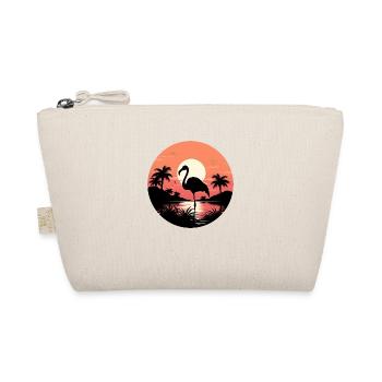 Tropical Flamingo - Organic Pouch - nature - Front
