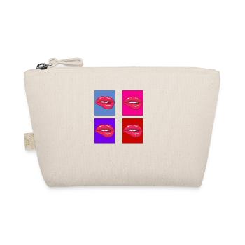 Retro lips - Organic Pouch - nature - Front