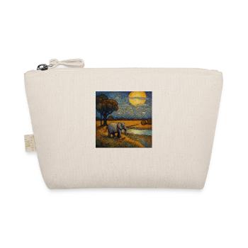 Elephant walks at night - Organic Pouch - nature - Front