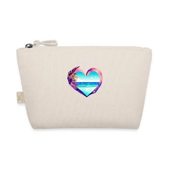 Summer Holiday Sun Palm Beach Palm Island - Organic Pouch - nature - Front