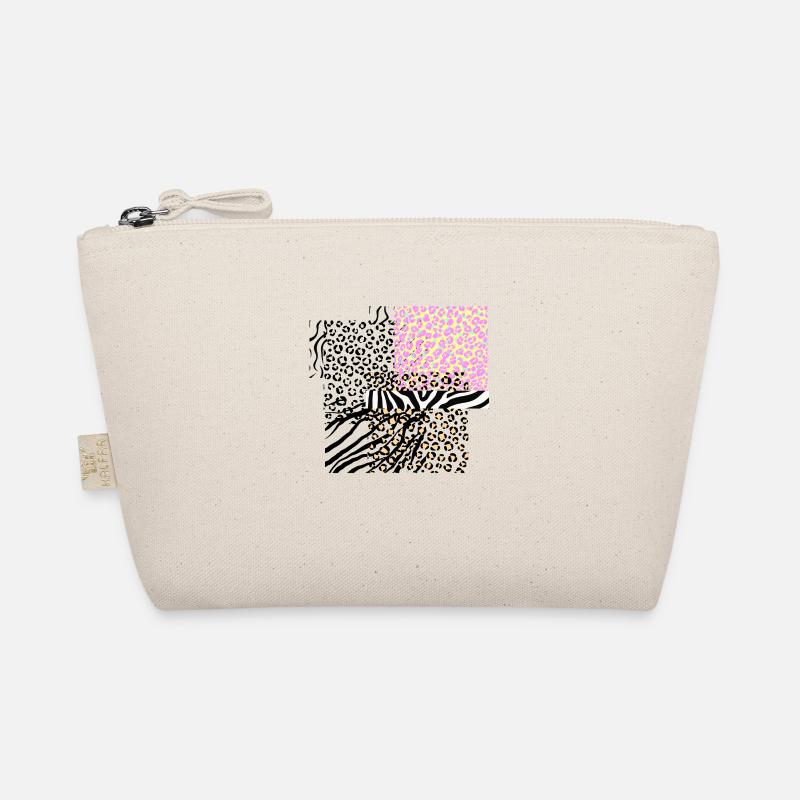 Leopard Zebra Illustration - Bio-Täschchen - Natur