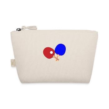 Pair Of Table Tennis Bats - Organic Pouch - nature - Front