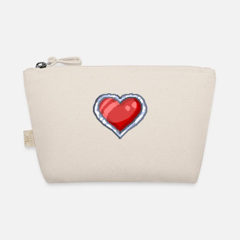Pillowg1rl Emote Herz - Bio-Täschchen - Natur