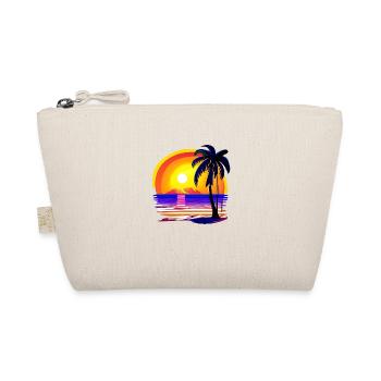 Summer Holiday Sun Palm Beach Palm Island - Organic Pouch - nature - Front