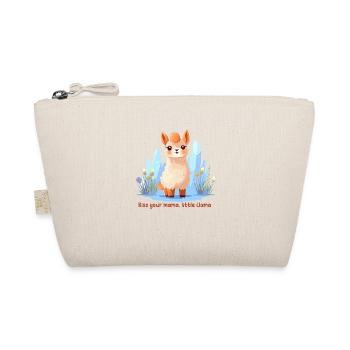 Kiss your mama, little Llama - Trousse biologique - nature - Devant