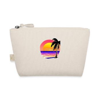 Palm Beach Summer Holiday Sun Palm Islands Island - Organic Pouch - nature - Front