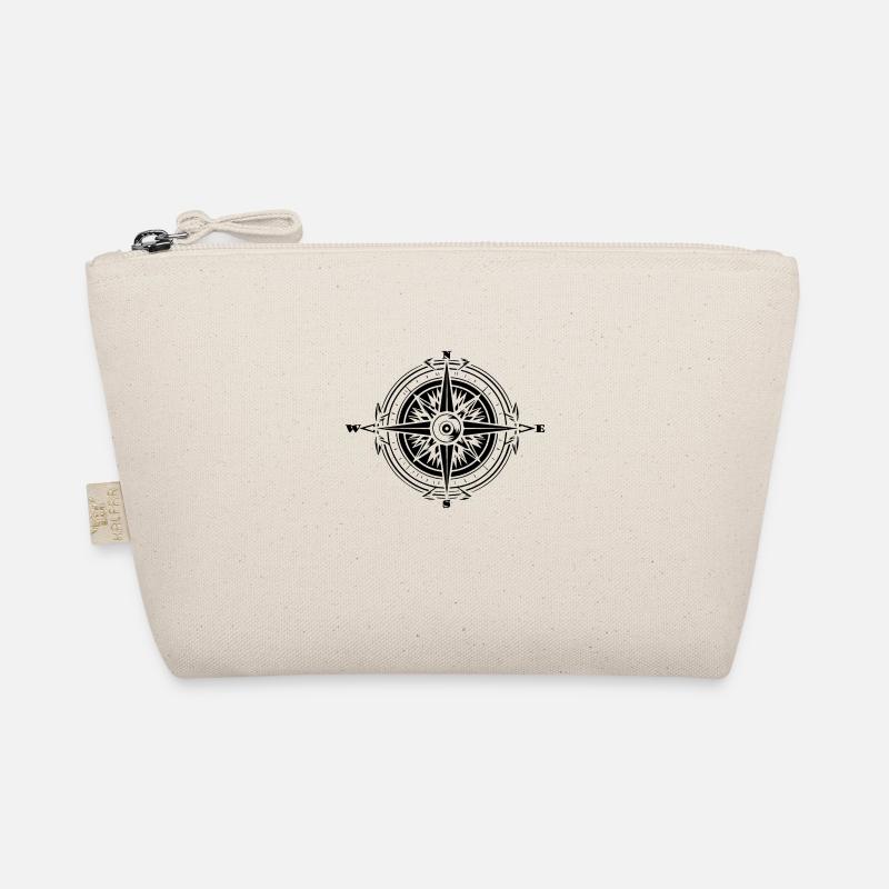 Compass Nautical Sailboat Seafarer Organic Pouch