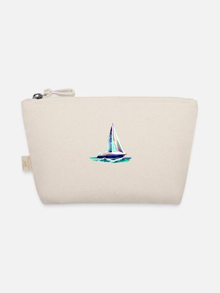 Segelschiff Segler Segelsport Segeln Segelboot - Bio-Täschchen - Natur