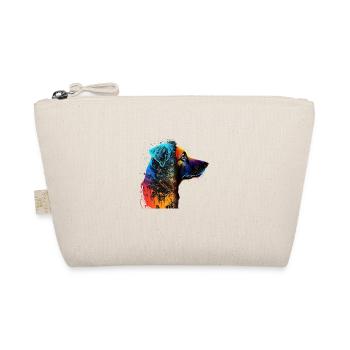 Dog in a riot of color / Multicolor Dog - Organic Pouch - nature - Front