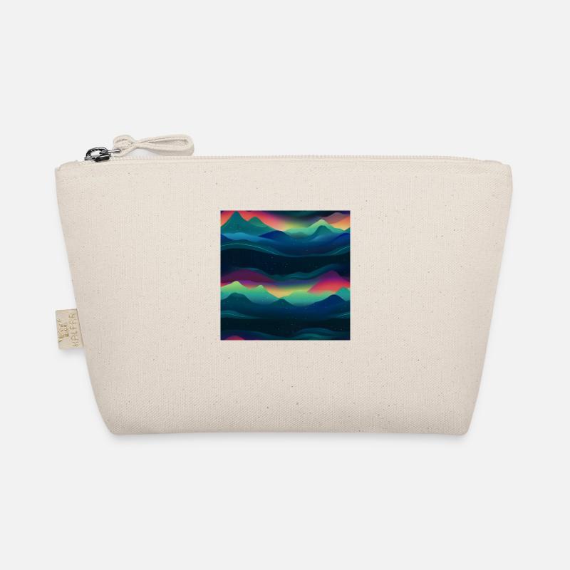 Enchanting Aurora: Polarlichter-Kollektion - Bio-Täschchen - Natur