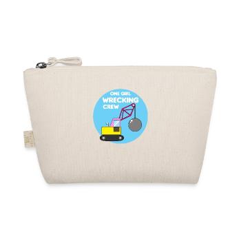 Excavator Construction Site Construction Worker Girl I Gift - Organic Pouch - nature - Front