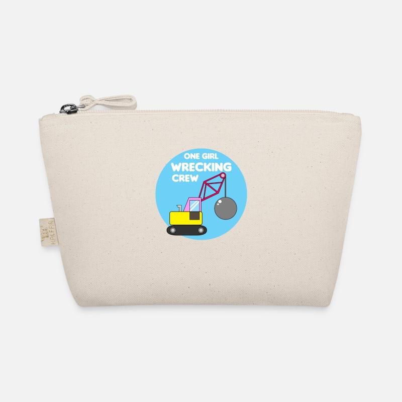 Excavator Construction Site Construction Worker Girl I Gift Organic Pouch