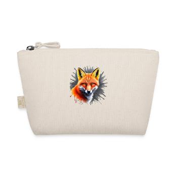 Fuchs Splash-Design - Bio-Täschchen - Natur - Vorne