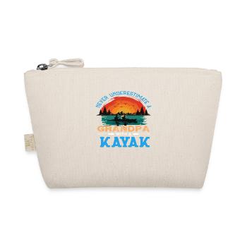 Never Underestimate a Grandpa with a Kayak - Bio-Täschchen - Natur - Vorne