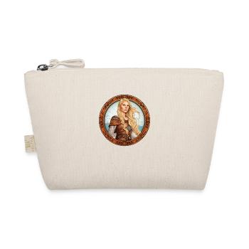 Pucelle blonde en portrait viking - Trousse biologique - nature - Devant