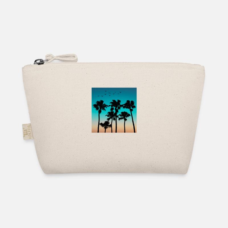 Sunset with palm trees Organic Pouch