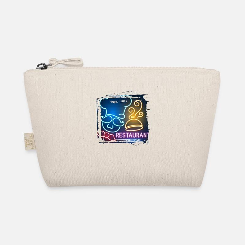 summer beach beach retro sea neon light eng Organic Pouch