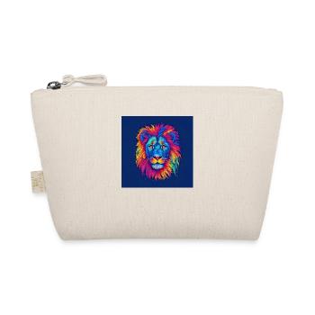 Pride of Colors: A Colorful Lion Art Print - Organic Pouch - nature - Front