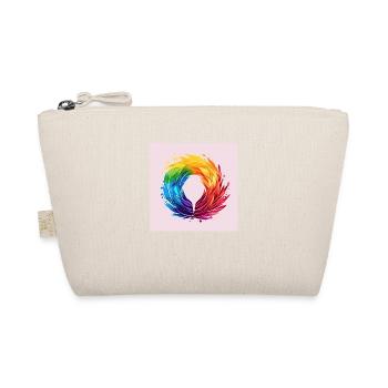 Feathered Royalty: Colorful LGTBQ+ Crown Art Print - Organic Pouch - nature - Front