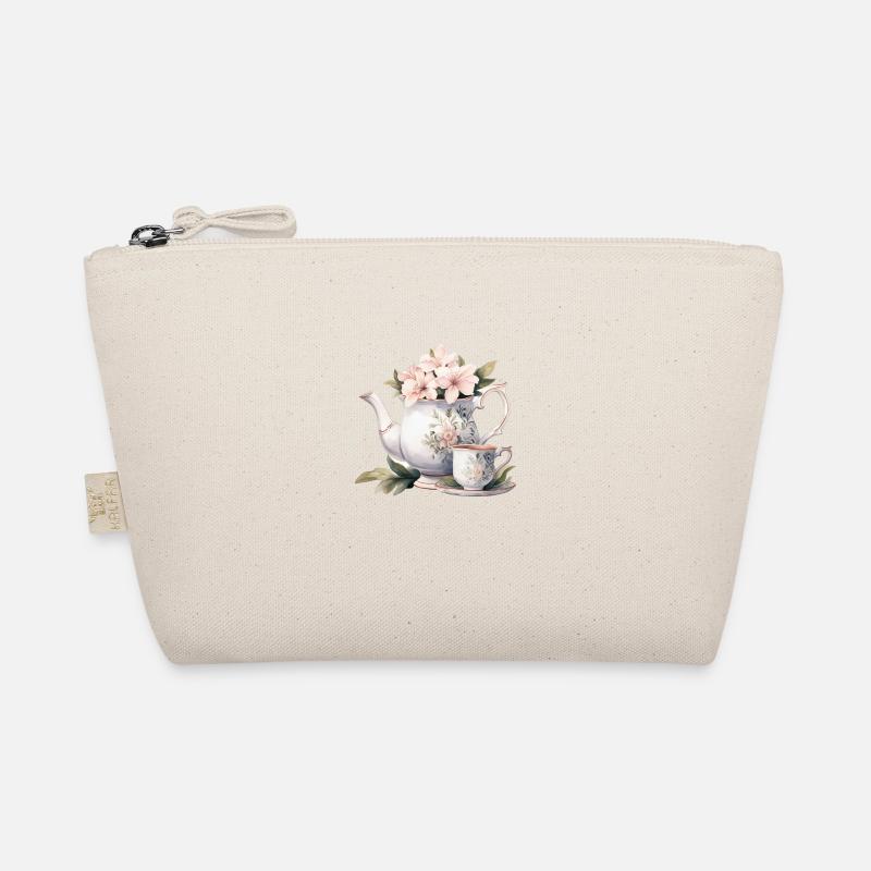 Teapot with flowers Organic Pouch