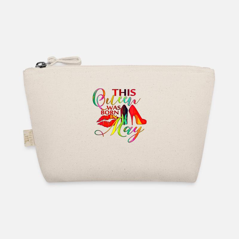 This Queen Was Born In May Queen Princess May Organic Pouch