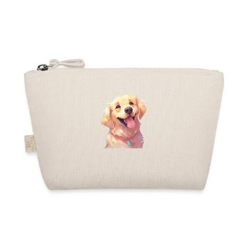 Golden Retriever Kunst - Bio-Täschchen - Natur - Vorne