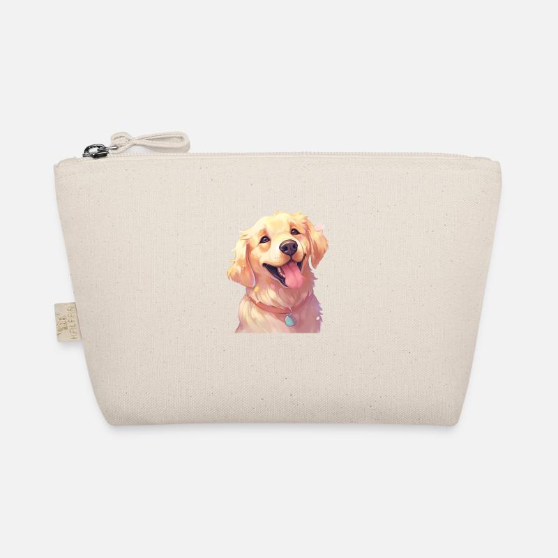 Golden Retriever Kunst Bio-Täschchen