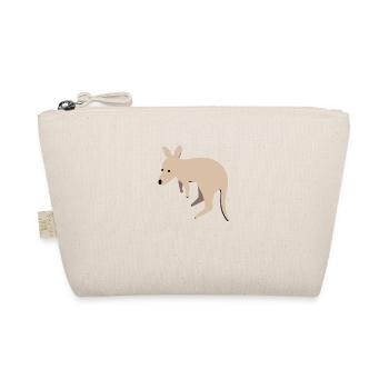 Känguru Australien Design - Bio-Täschchen - Natur - Vorne