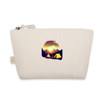 Camping Caravan Tents Motorhome Camp Gift - Organic Pouch - nature - Front