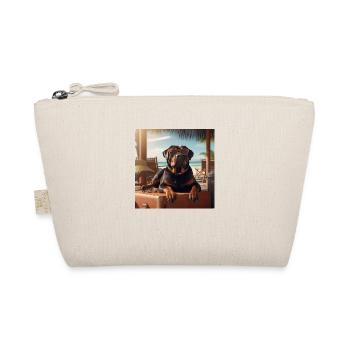 Rottweiler with sunglasses on vacation - Organic Pouch - nature - Front