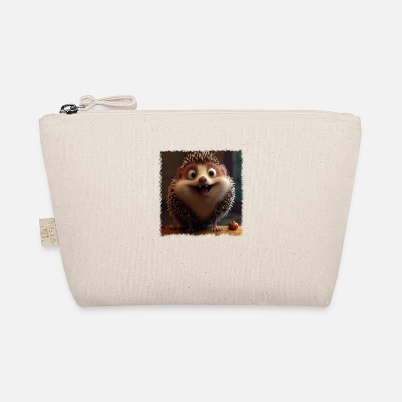 Happy hedgehog - Organic Pouch - nature