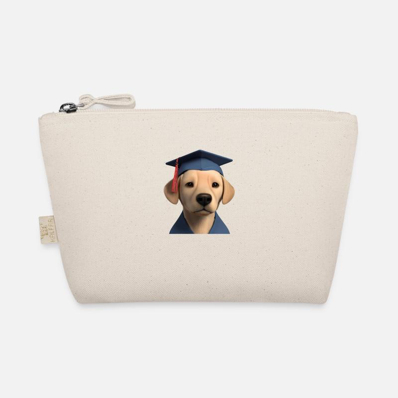 Graduation Bachelor Labrador Dog Studies Organic Pouch