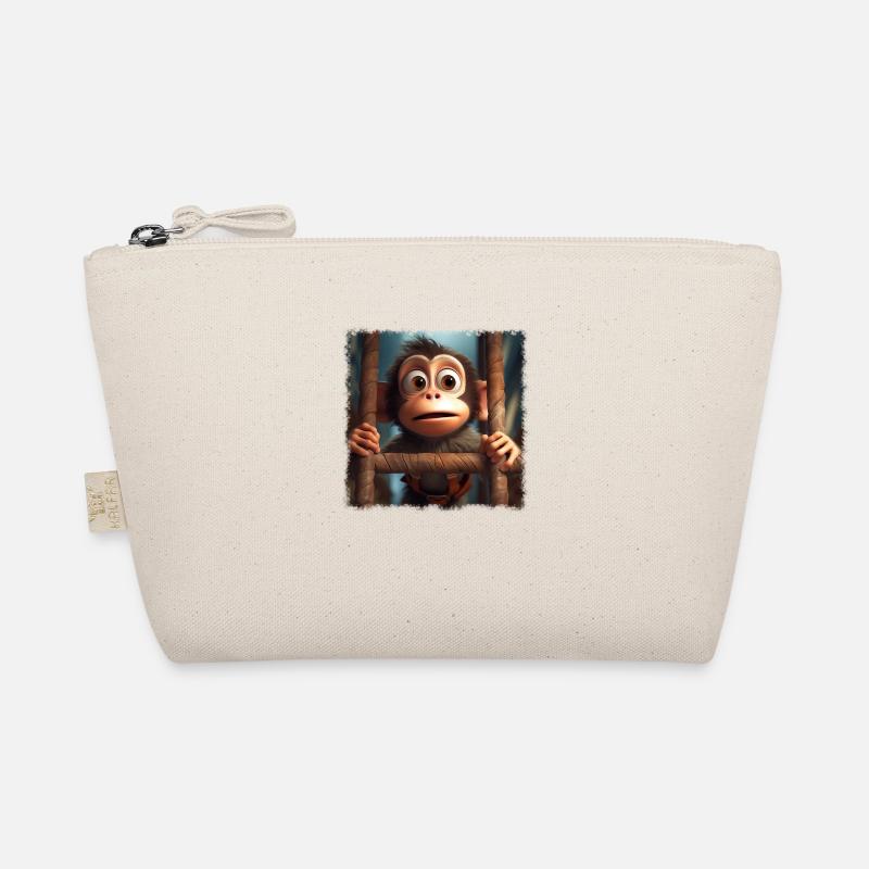 Cute monkey Organic Pouch